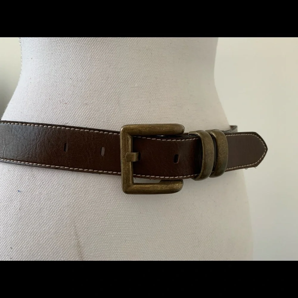 Men's Brown Leather Belt